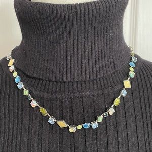 🌸 3/$20 Adjustable multicolor and silver tone necklace